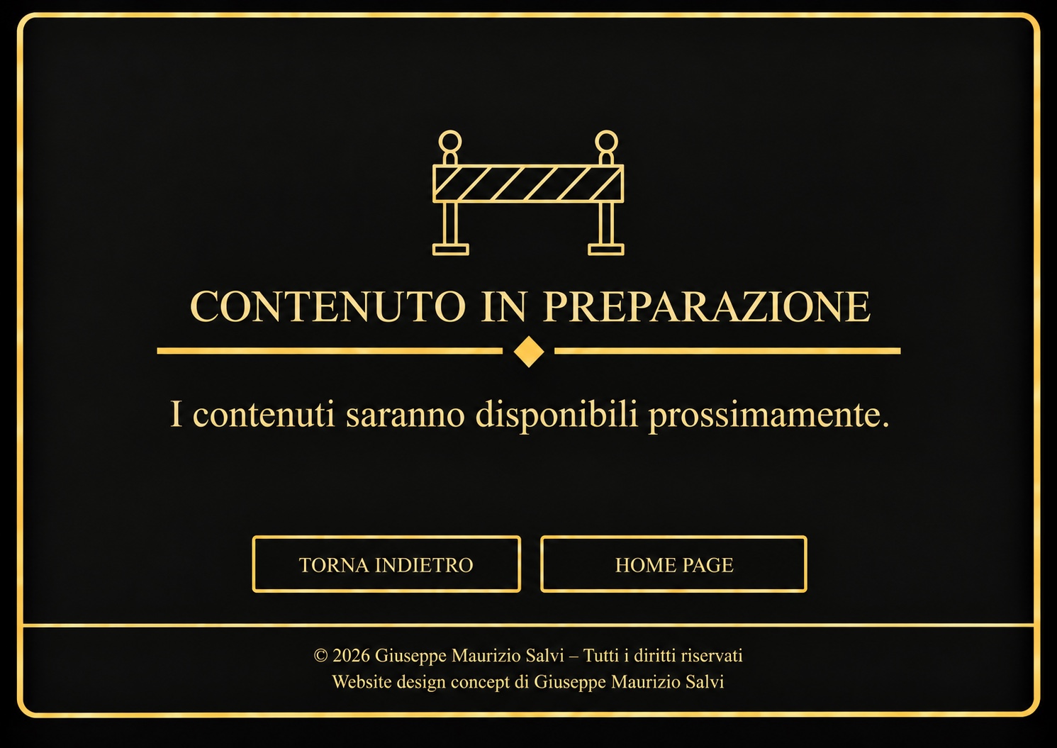 Contenuto in preparazione. I contenuti saranno disponibili prossimamente.